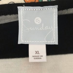 dressbarn Tops - Dress barn Sunday shirt black and white striped dressbarn Tops - Dress barn Sunday shirt black and white striped